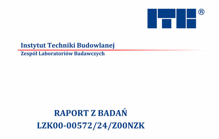 Raport z badań wytrzymałości wsporników spawanych. Badania wykonane przez Instytut Techniki Budowlanej ITB