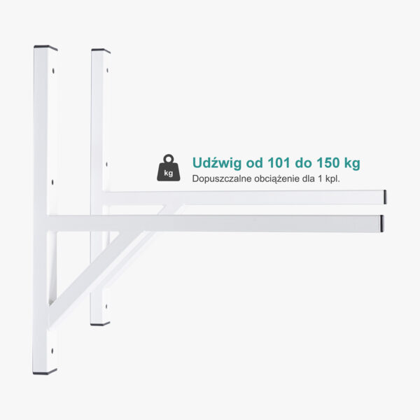 Wsporniki o udźwigu 101 - 150 kg
